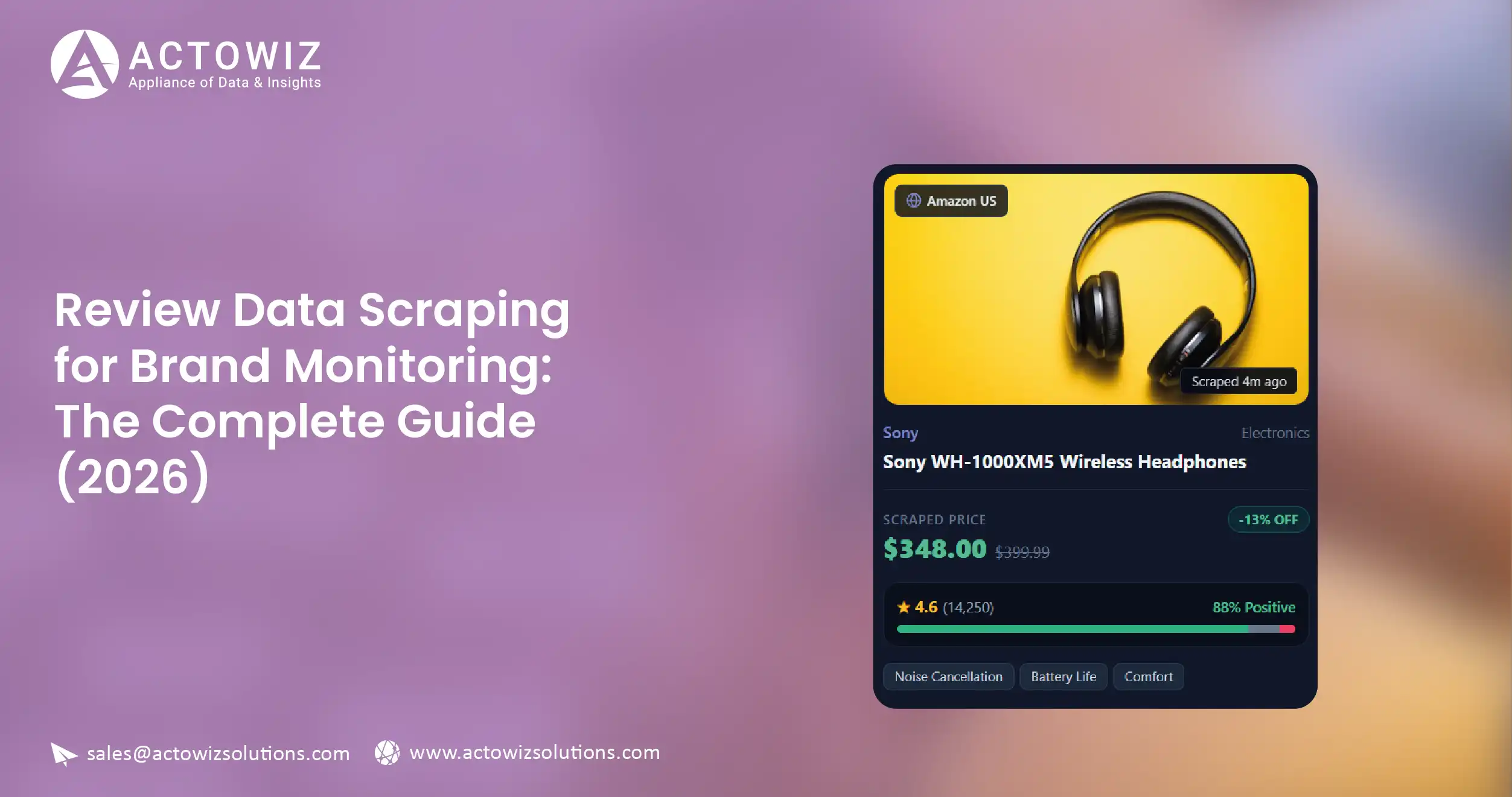 Review data scraping for brand monitoring across Amazon, Walmart, Boots, Google and Trustpilot